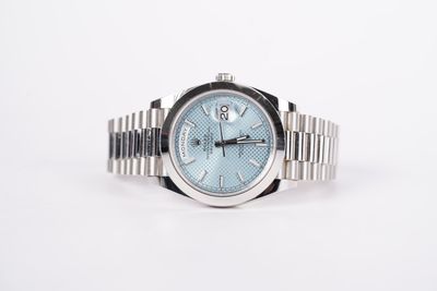 DDETT- Platinum 40mm Rolex Day Date President