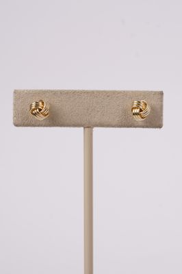 EBX- 10KY 1.00g Gold Knot Earrings