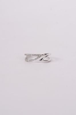 NLTX- 14KW 2.33g .20ctw Diamond Open Fashion Ring (size 7)