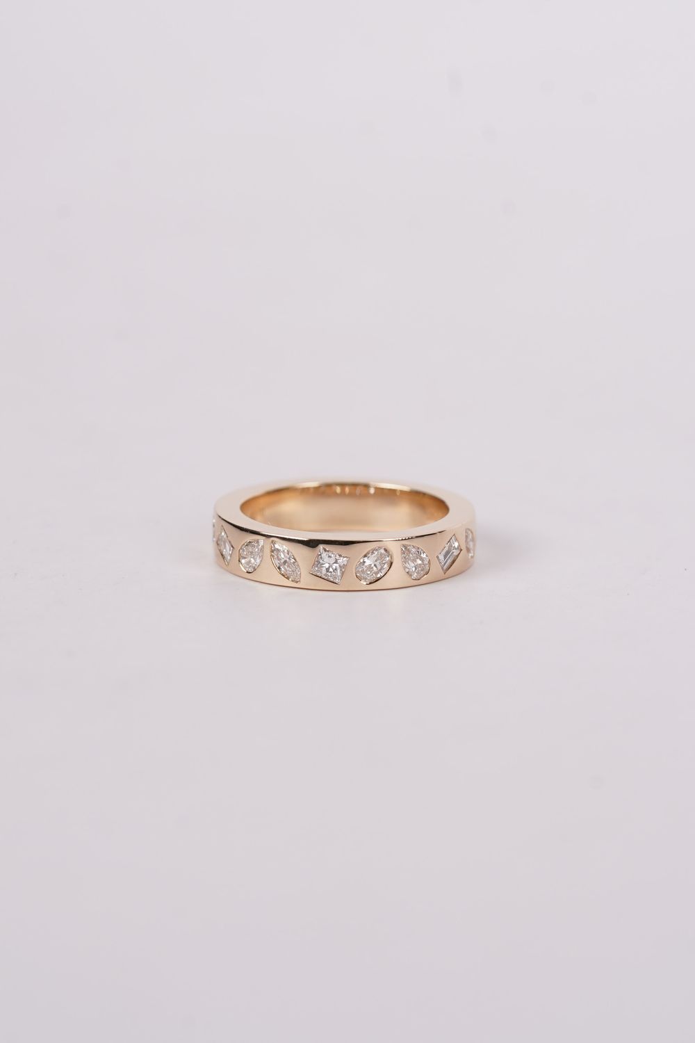 VETT- 14KY 6.29g .78ctw Mixed Diamond Fashion Ring (size  6.5)