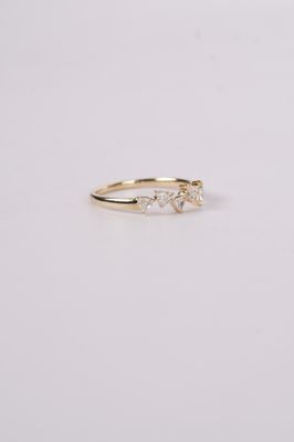 DBEX- 14KY 1.90g .50ctw Trillion Diamond Stackable Band (size 7)