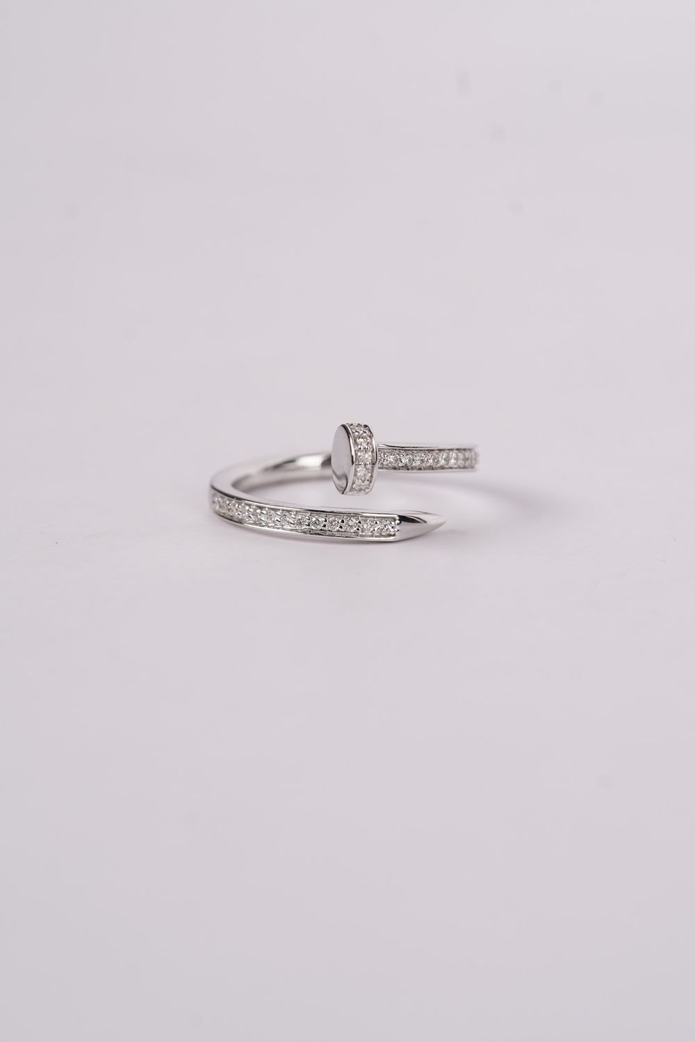 DNEX- 14KW 3.70g .30ctw Diamond Nail Fashion Ring (size 7)