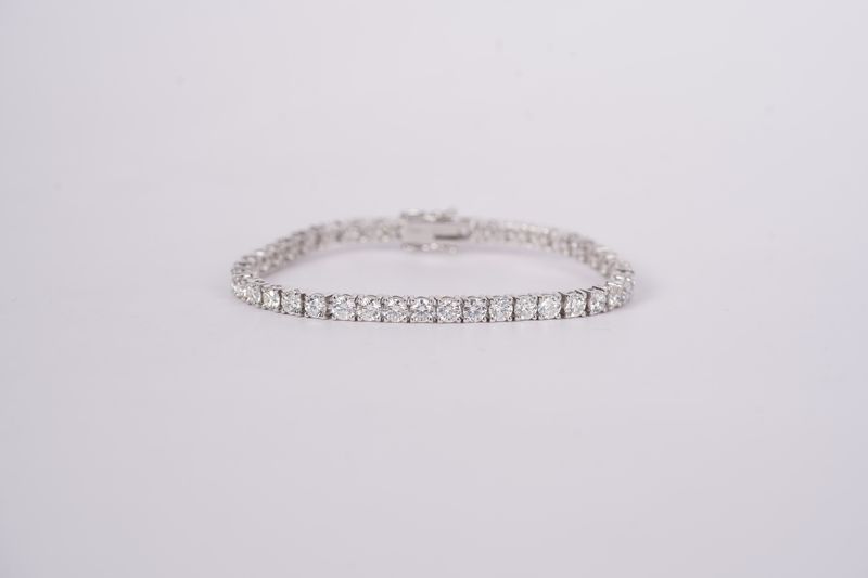 EBEE- 14KW 14.28g 9.00ctw G-H/SI1-SI2 Diamond Tennis Bracelet 7.25&quot;