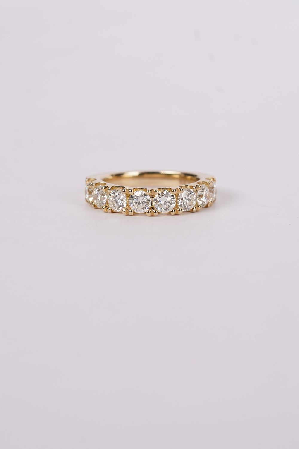 ALLA- 14KY 6.00g 1.95ctw Diamond U-Prong Stackable Band (size 6)