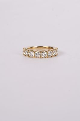 ALLA- 14KY 6.00g 1.95ctw Diamond U-Prong Stackable Band (size 6)