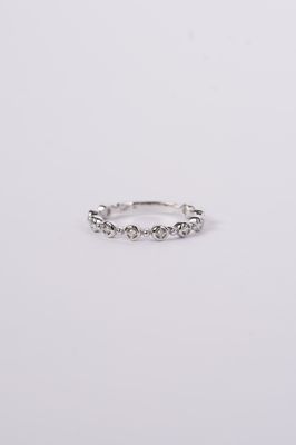 VAD-14KW 2.0g .16ctw Diamond Stackable Band (size 7)