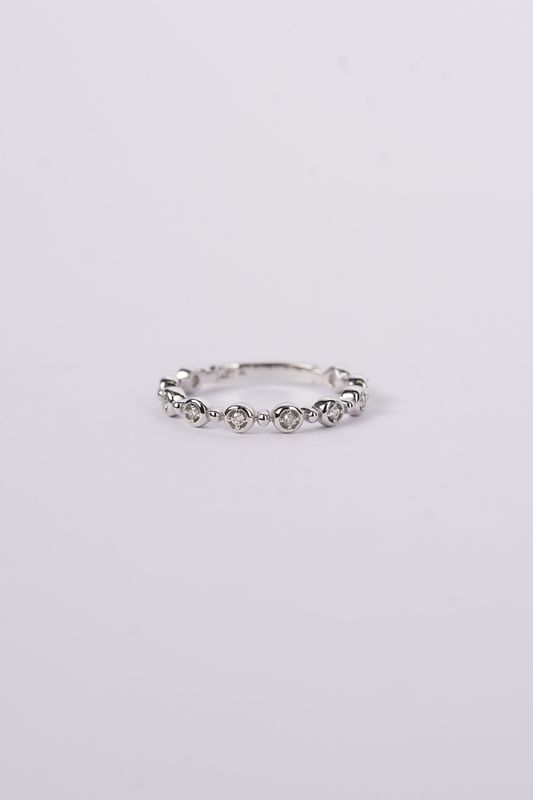 VAD-14KW 2.0g .16ctw Diamond Stackable Band (size 7)