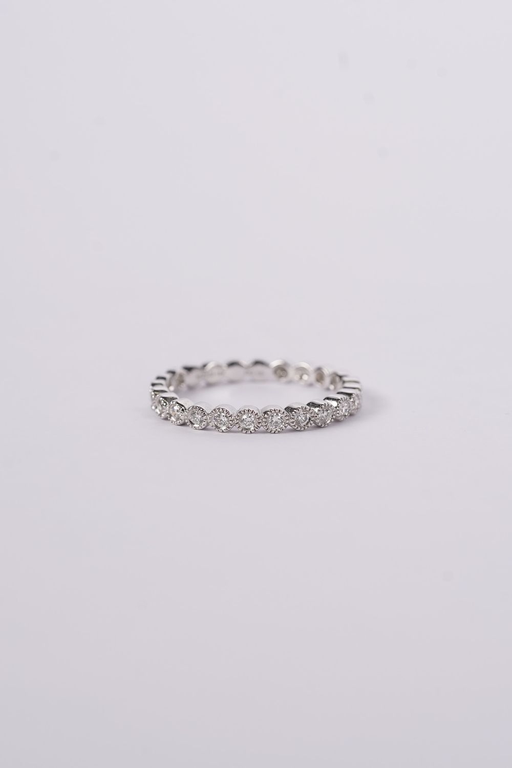 EAEX- 18KW 2.08g .19ctw Round Diamond Stackable Band (size 6.5)