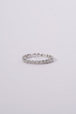 EAEX- 18KW 2.08g .19ctw Round Diamond Stackable Band (size 6.5)