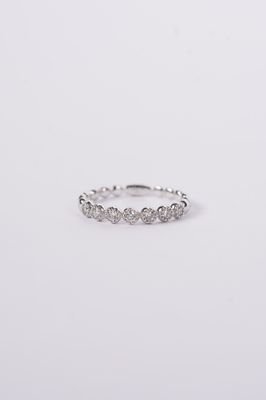 NAD-18KW 2.1g .22ctw Diamond Stackable Band (size 6.5)