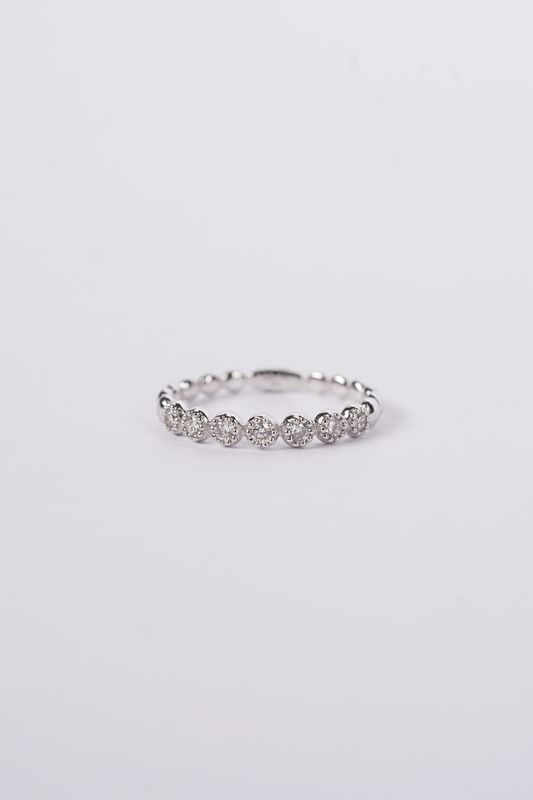 NAD-18KW 2.1g .22ctw Diamond Stackable Band (size 6.5)