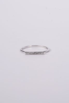 VBD- 14KW 1.11g .08ctw Baguette Diamond Fashion Ring (size 7)