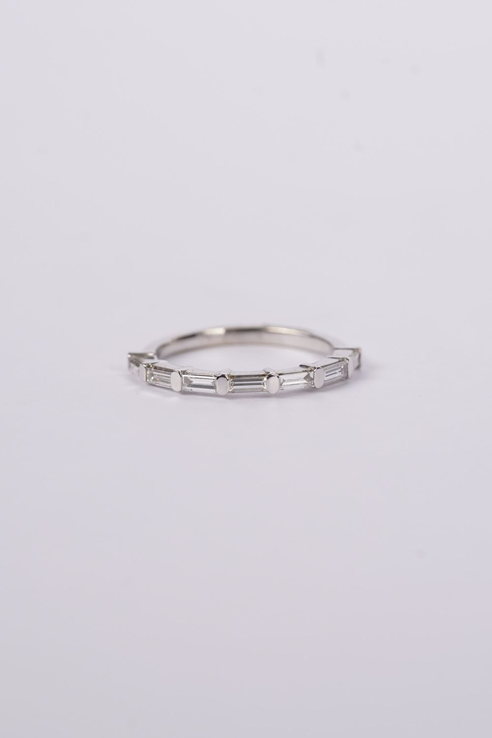LBT- 14KW 1.87g .70ctw Baguette Diamond Stackable Band (size 6)