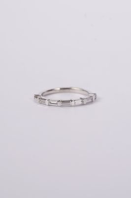 LBT- 14KW 1.87g .70ctw Baguette Diamond Stackable Band (size 6)