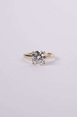 VAET- 14KY 4.00g 3.06ct E/VVS2 IGI Lab Grown Round Diamond Solitaire Engagement Ring (size 7)