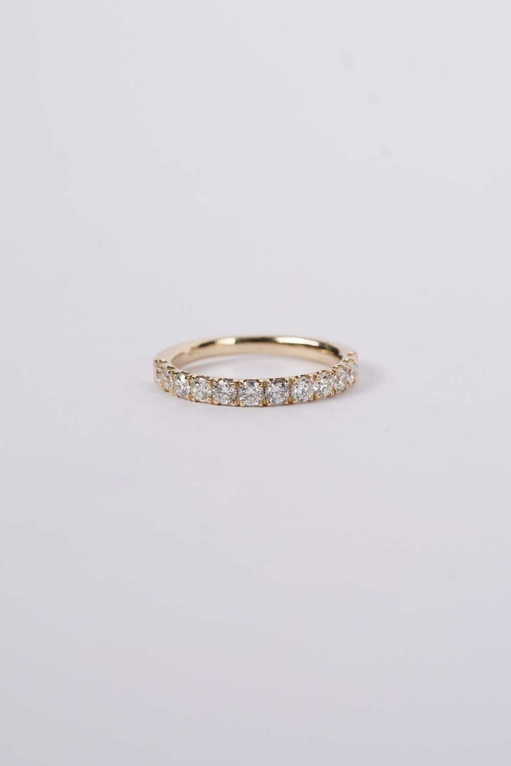 RIA- 14KY 2.40g .75ctw Diamond U-Prong Stackable Band (size 6.5)
