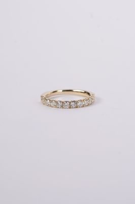 RIA- 14KY 2.40g .75ctw Diamond U-Prong Stackable Band (size 6.5)