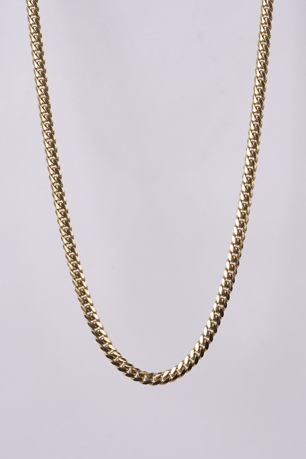 AATT- 14KY 28.45g 4mm Cuban Link Chain 24&quot;