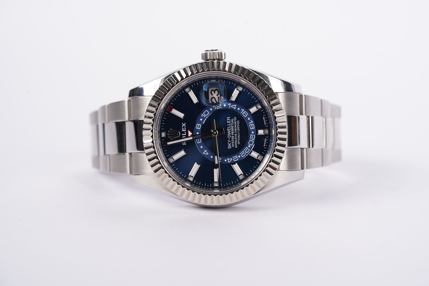 AATPT- Stainless Rolex SkyDweller 42mm w/Blue Dial