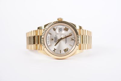 NBTPT- 18KY Rolex President w/Silver Roman Numeral Dial 40mm