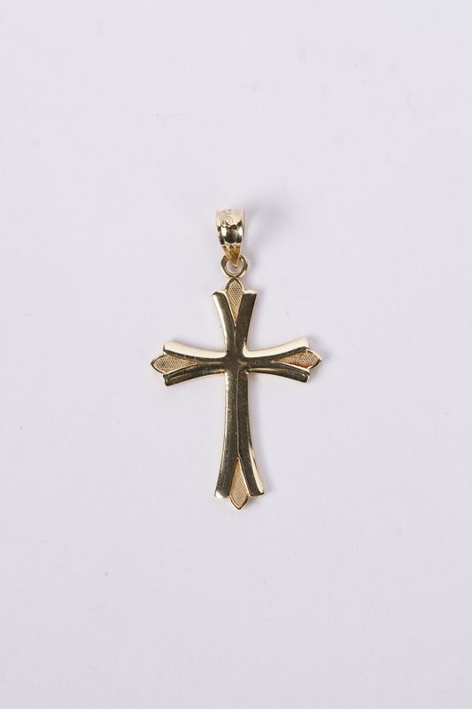 ETX- 14KY .97g Gold Cross