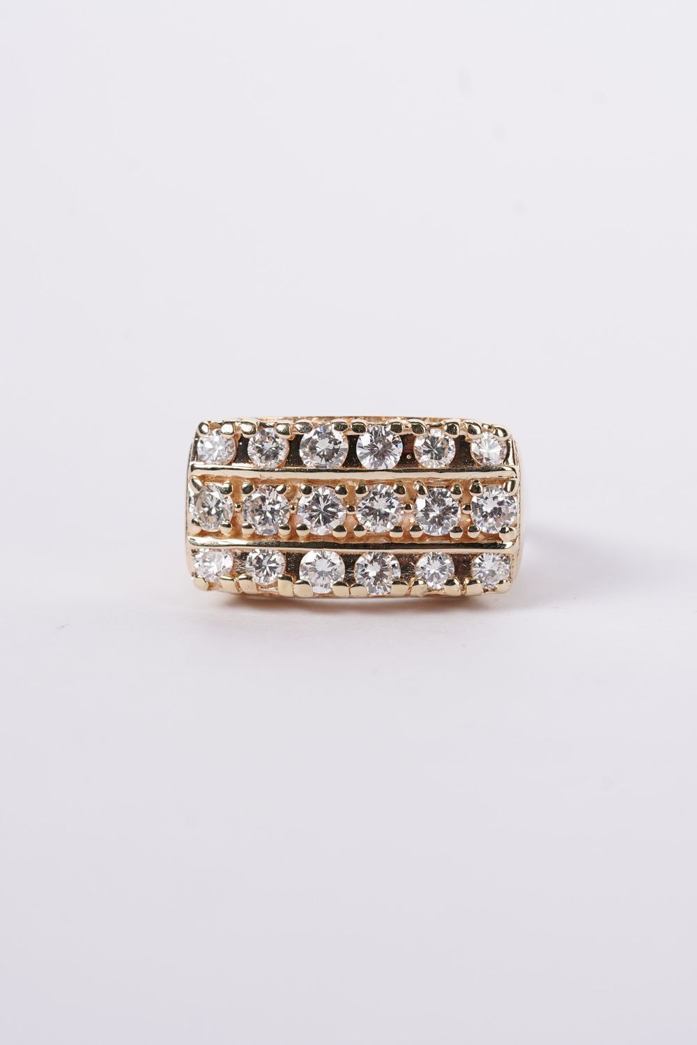 ETTX- 14KY 8.50g .75ctw Diamond Men&#39;s Band (size 8.5)