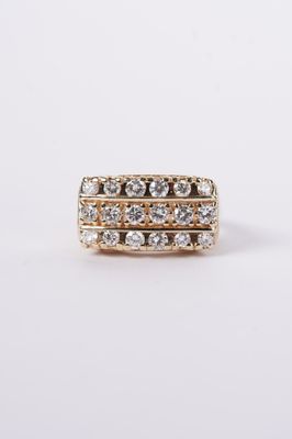 ETTX- 14KY 8.50g .75ctw Diamond Men&#39;s Band (size 8.5)