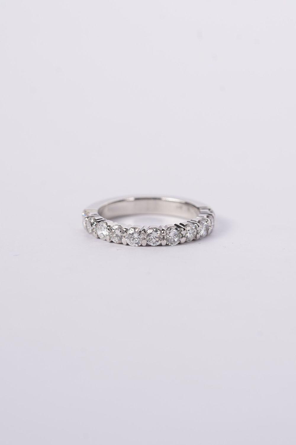 NETX- Platinum 5.39g .75ctw Diamond Stackable Band (size 5)