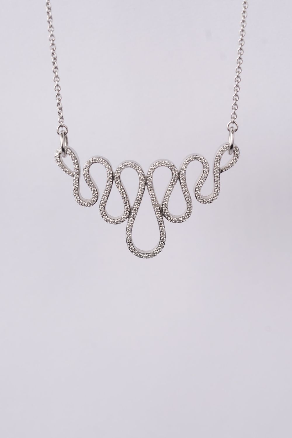 DTTX- 14KW 8.16g .75ctw Diamond Fashion Necklace 18&quot;