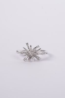 AETX- 18KW 3.87g .15ctw David Yurman Supernova Fashion Ring (size 5.5)