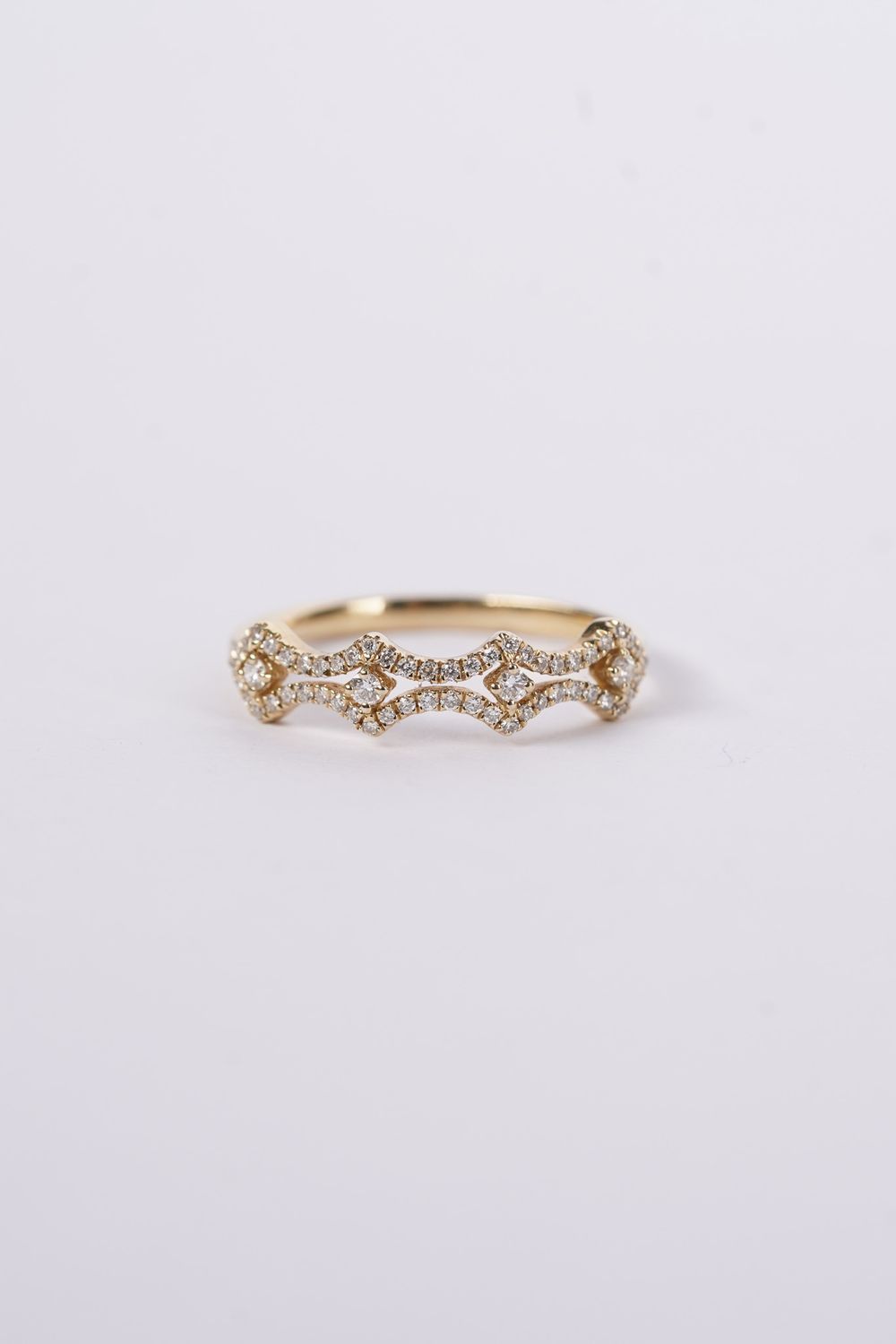 AAR-14KY 1.2g .21ctw Diamond Stackable Band (size 6.75)