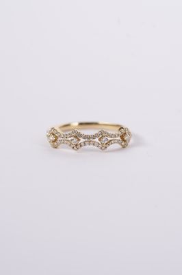 AAR-14KY 1.2g .21ctw Diamond Stackable Band (size 6.75)