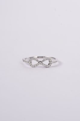VLN- 14KW 1.60g .20ctw Diamond Infinity Ring (size 7)