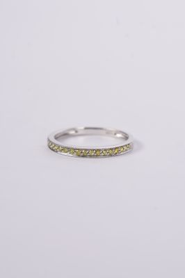 VET- 10KW .13ctw Yellow Diamond Stackable Band (size 7)
