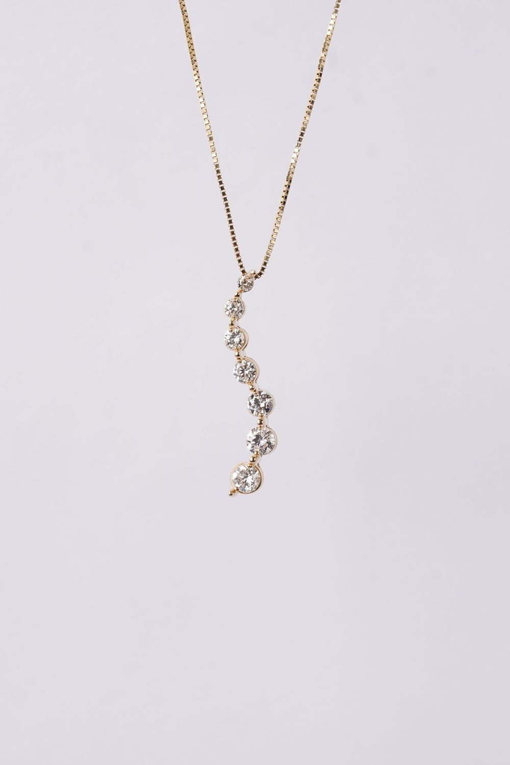 VTT- 14KY 2.00g .50ctw Diamond Journey Necklace 18&quot;