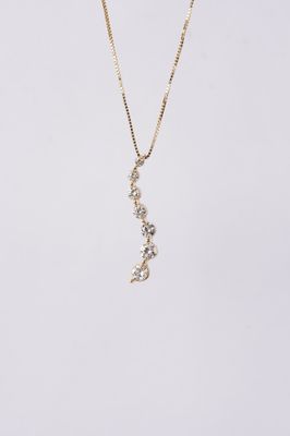 VTT- 14KY 2.00g .50ctw Diamond Journey Necklace 18&quot;