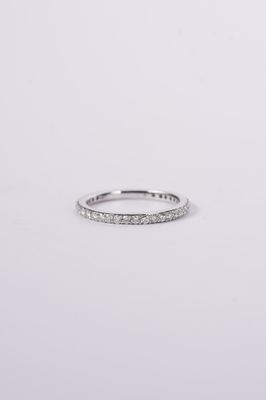 DTT- 14KW 2.1g .60ctw Diamond Shared Prong Stackable Band (size and 7)