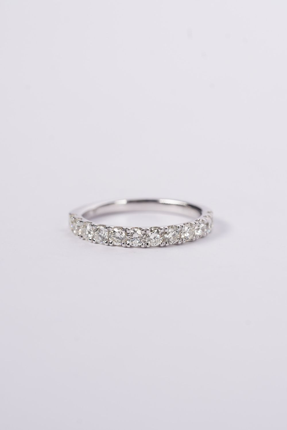 RIA- 14KW 2.40g .75ctw Diamond U-Prong Stackable Band (size 6.5)