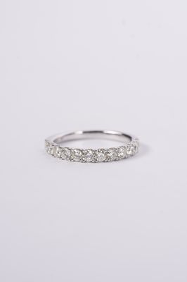 RIA- 14KW 2.40g .75ctw Diamond U-Prong Stackable Band (size 6.5)