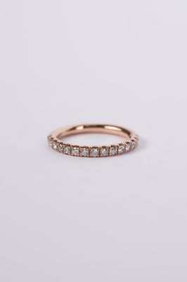 NAE-14KR 2.72g .40ctw Diamond Stackable Band (size 6)