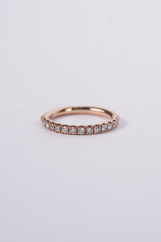 NAE-14KR 2.72g .40ctw Diamond Stackable Band (size 6)