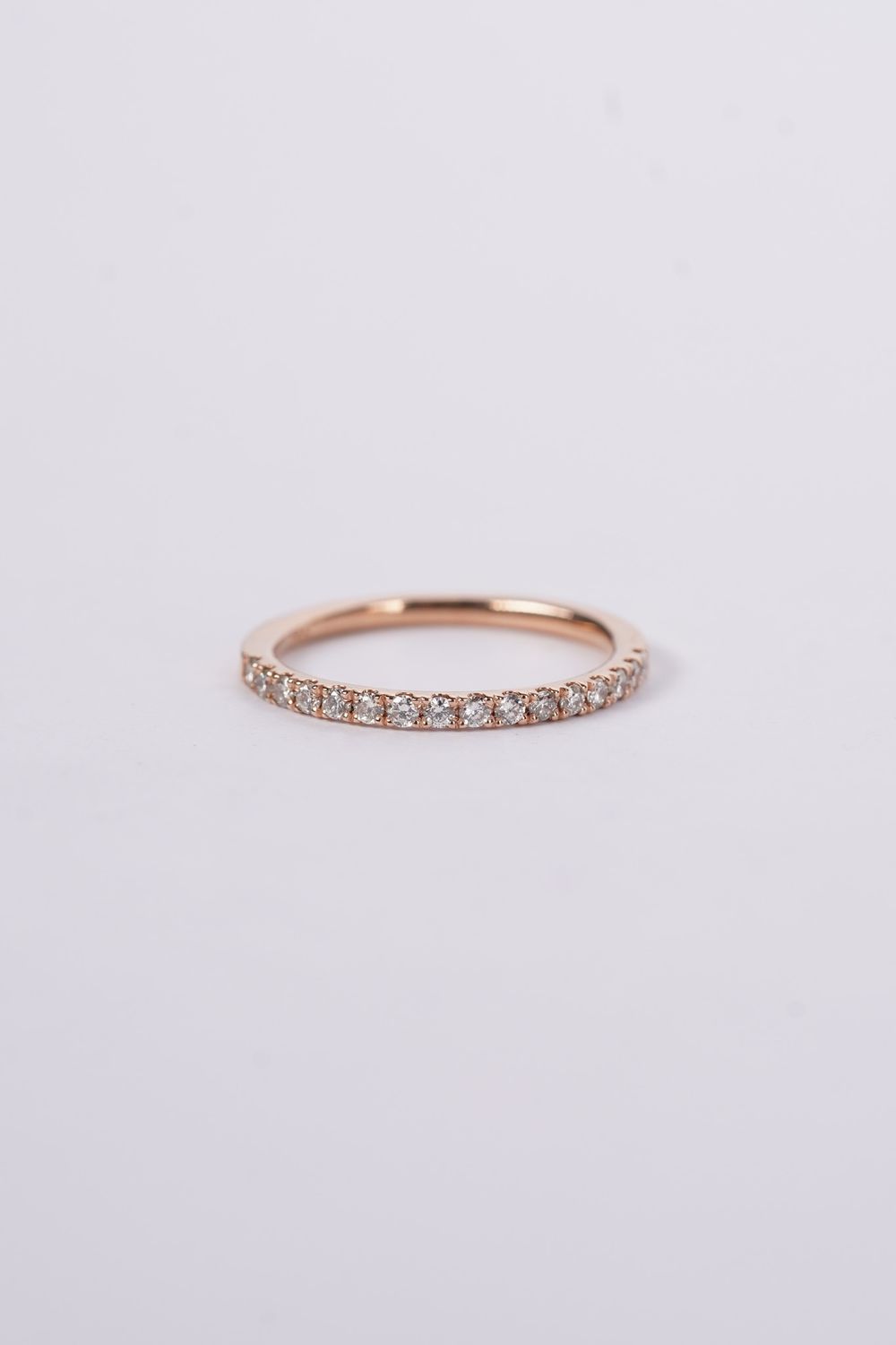 ABI- 14KR 1.4g .25ctw Diamond U-Prong Stackable Band (size 6.5)