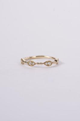 ATN- 14KY 1.6g .18ctw Diamond Stackable Band (size 7)