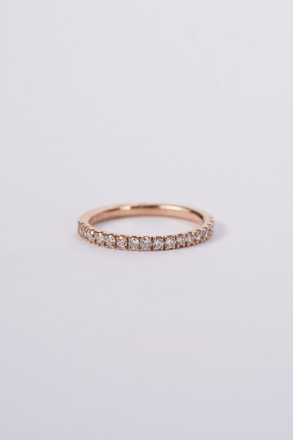 NNL- 14KR 1.8g .35ctw Diamond U-Prong Stackable Band (size 6.5)