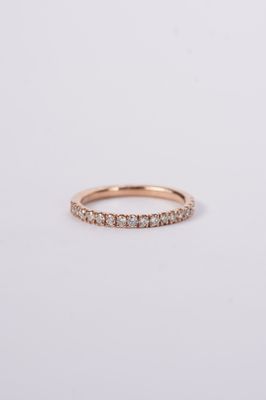 NNL- 14KR 1.8g .35ctw Diamond U-Prong Stackable Band (size 6.5)