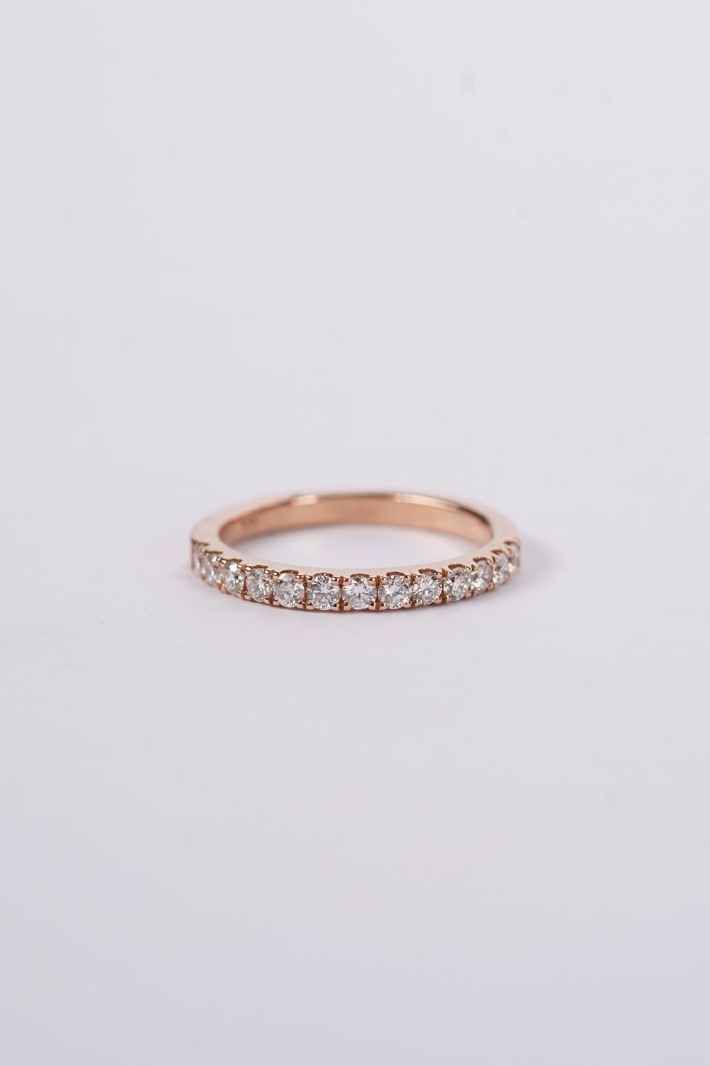 DDL- 14KR 2.20g .50ctw Diamond U-Prong Stackable Band (size 6.5)