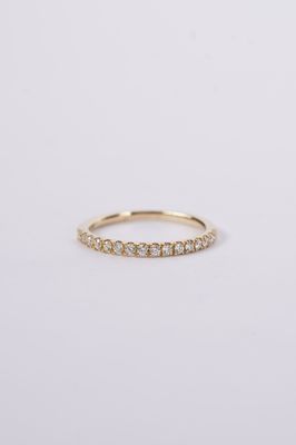 NNT- 14KY 1.5g .25ctw Diamond U-Prong Stackable Band (size 6.5)