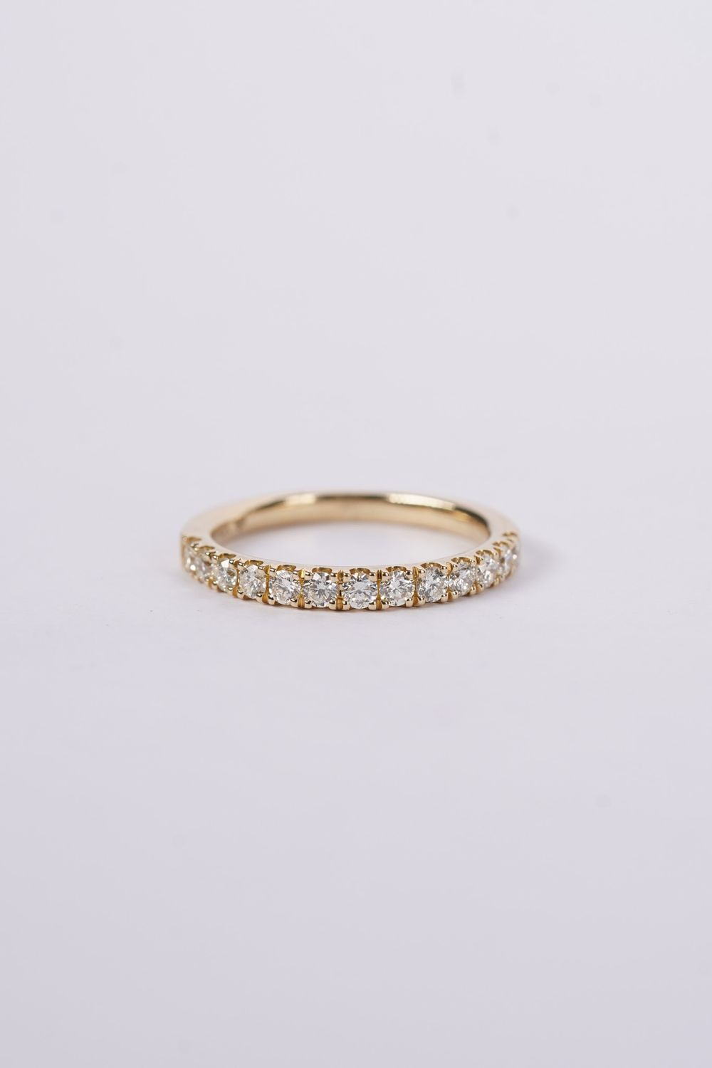 EET- 14KY 2.20g .50ctw Diamond U-Prong Stackable Band (size 6.5)