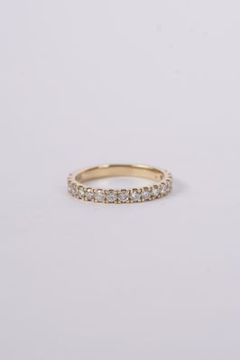 DLI- 14KY 2.4g .80ctw Diamond U-Prong Stackable Band (size 7)