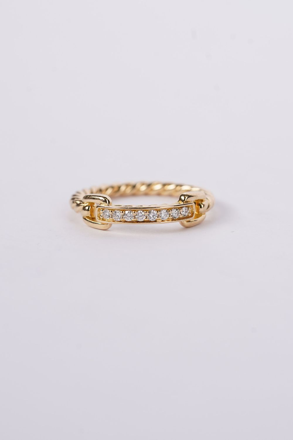 NBE- 18KY 3.44g .10ctw Diamond Fashion Ring (size 5.5)